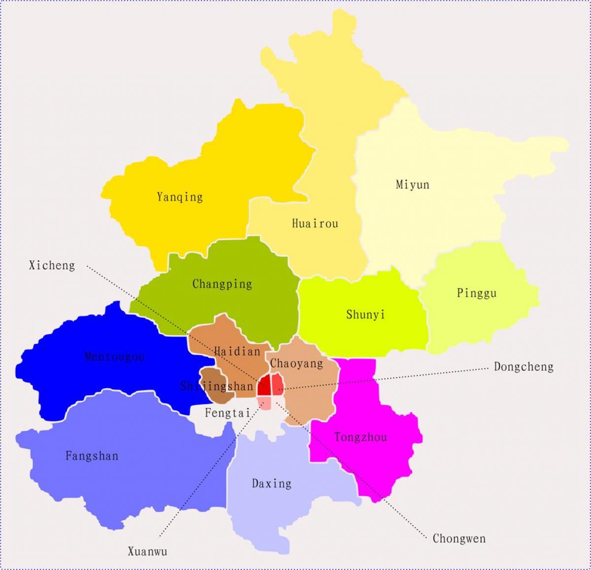 بكين الصين خريطة