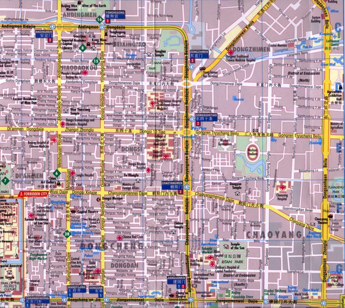 تشاويانغ بكين خريطة