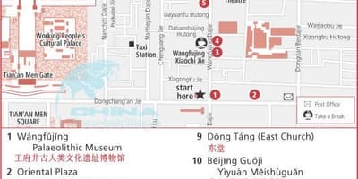 Wangfujing street map
