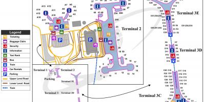 بكين مطار خريطة