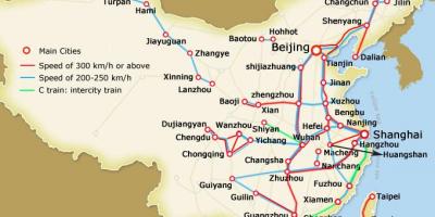 شنغهاي القطار خريطة
