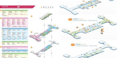 مطار بكين المحطة 2 خريطة