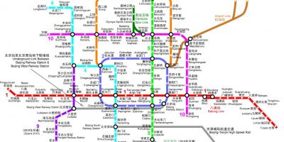 بكين خريطة المترو 2016