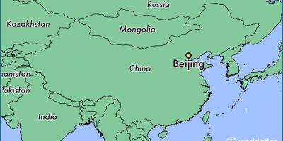 بكين الصين خريطة العالم