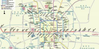بكين خريطة المترو