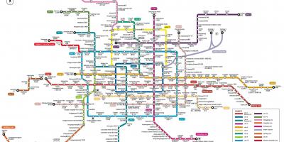 بكين خريطة مترو الانفاق 2016