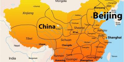 بكين على الخريطة