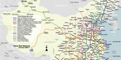 سكة حديد بكين خريطة
